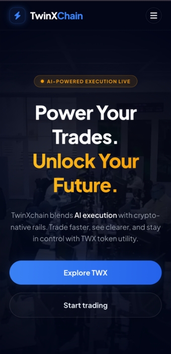 TwinXchain Mobile App Interface